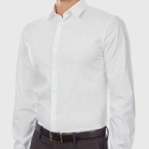 Calvin Klein white dress shirt - Non-iron Slim Fit (34/35) size 16 neck